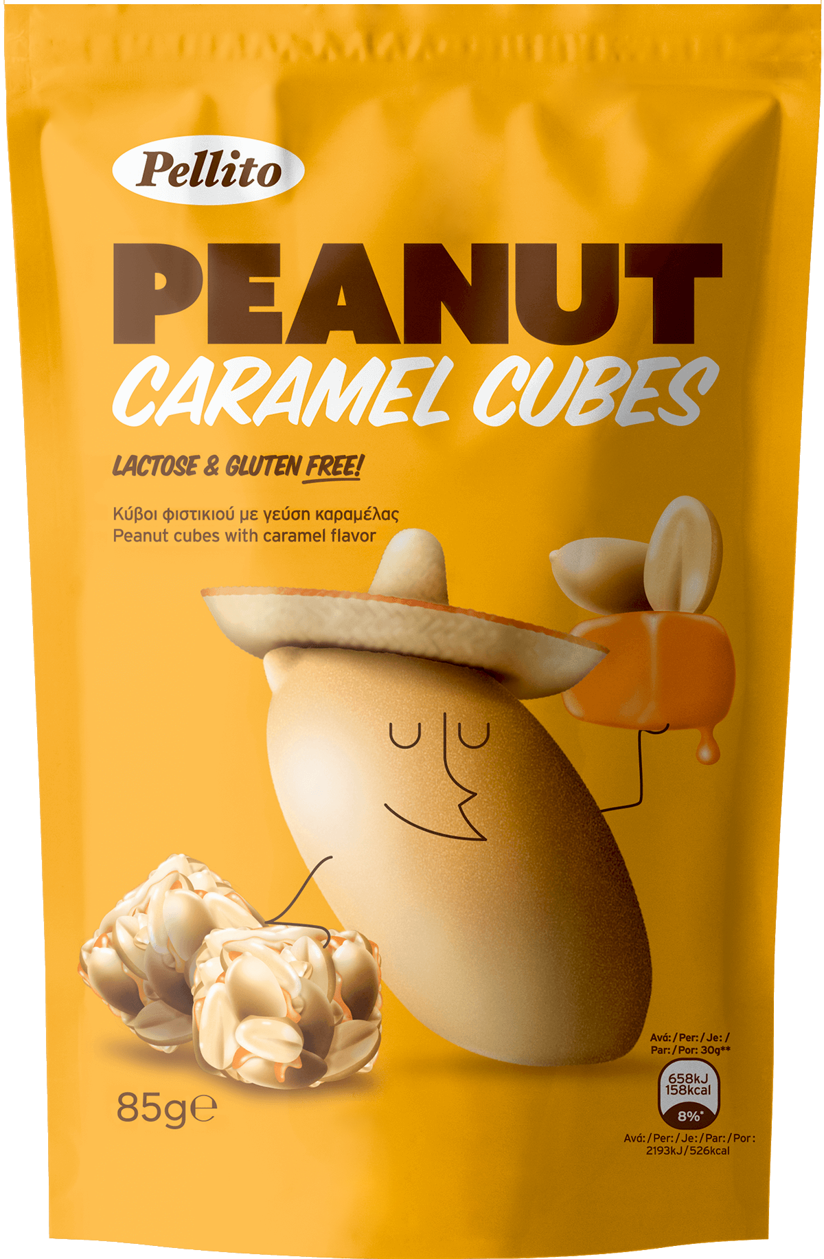 Peanut Caramel Cubes
